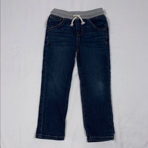 Cat & Jack Blue Jeans with Gray Waistband